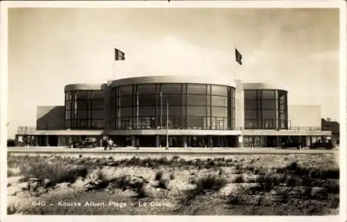 Ak Knokke Knocke Westflandern, Albert Plage, Casino
