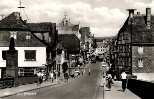 Ak Holzminden an der Weser, Teilansicht