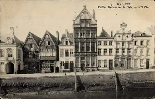 Ak Mechelen Malines Flandern Antwerpen, Vieilles Maisons sur la Dyle, Logement In den Haas