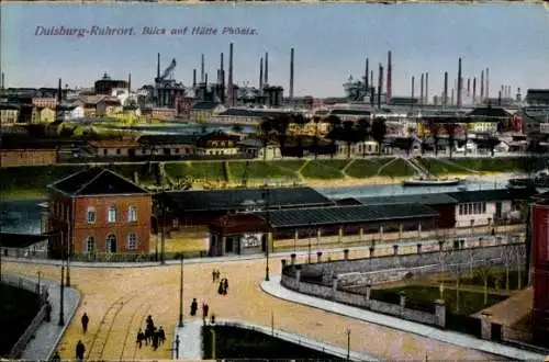 Ak Ruhrort Duisburg im Ruhrgebiet, Hütte Phönix