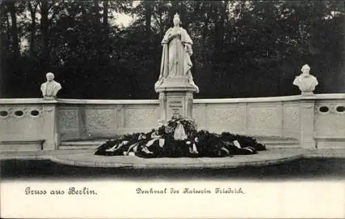 Ak Berlin Tiergarten, Denkmal der Kaiserin Friedrich