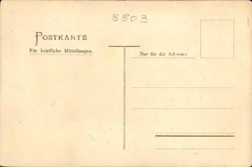 Künstler Ak Rothenburg ob der Tauber Mittelfranken, Teilansicht