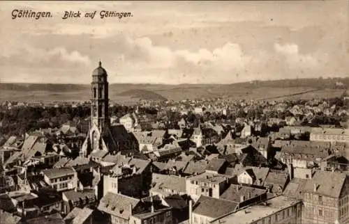 Ak Göttingen in Niedersachsen, Panorama aus der Vogelschau