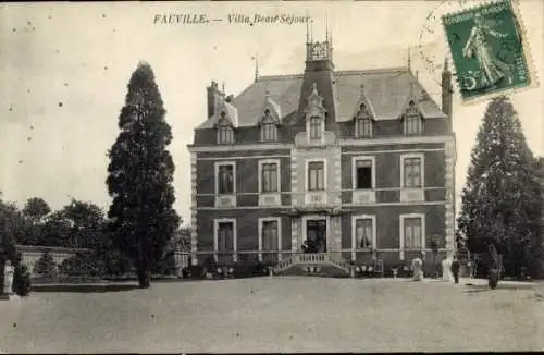 Ak Fauville Seine-Maritime, Villa Beau Sejour