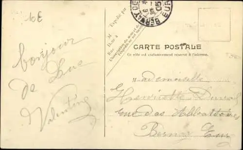 Ak Luc sur Mer Calvados, Der Strand und die Straße