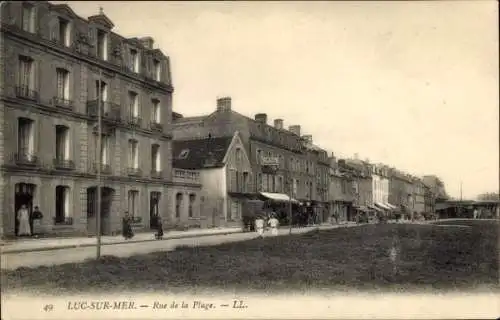 Ak Luc sur Mer Calvados, Rue de la Plage