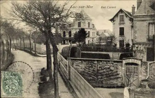 Ak Luc sur Mer Calvados, Rue Carnot