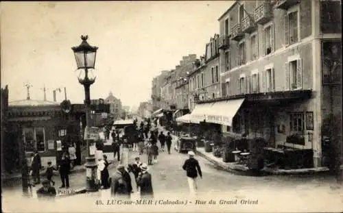 Ak Luc sur Mer Calvados, Rue du Grand Orient