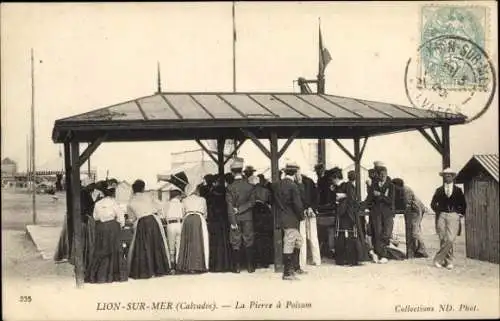 Ak Lion sur Mer Calvados, La Pierre à Poisson