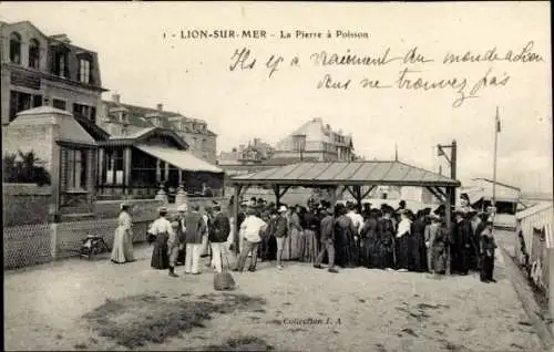 Ak Lion sur Mer Calvados, La Pierre à Poisson