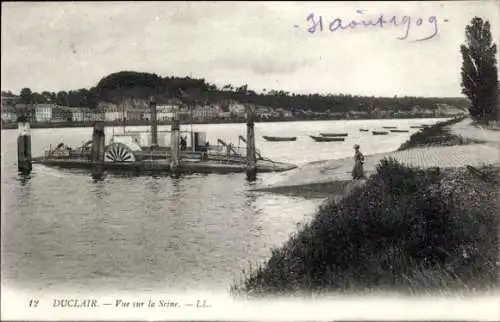 Ak Duclair Seine-Maritime, Blick auf die Seine