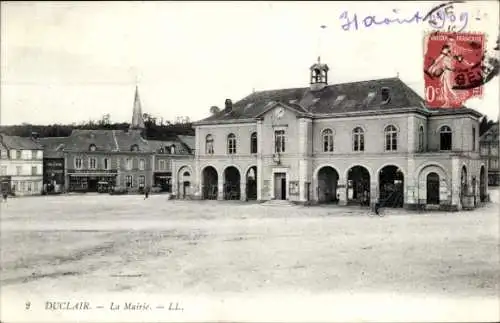 Ak Duclair Seine-Maritime, Rathaus