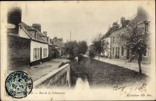 Ak Eu Seine Maritime, Rue de la Teinturerie