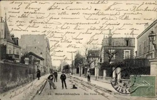 Ak Bois Colombes Hauts de Seine, Rue Victor Hugo