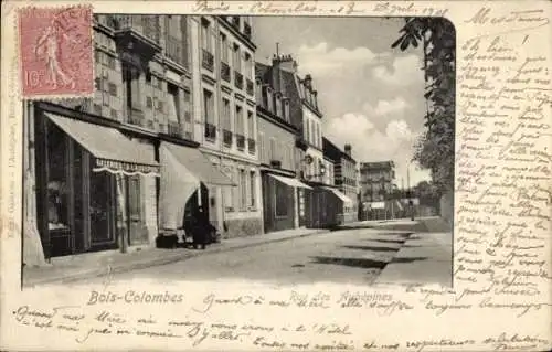 Ak Bois Colombes Hauts de Seine, Rue des Aubepines