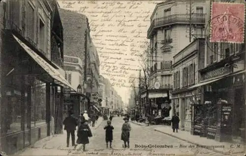 Ak Bois Colombes Hauts de Seine, Rue des Bourguignons