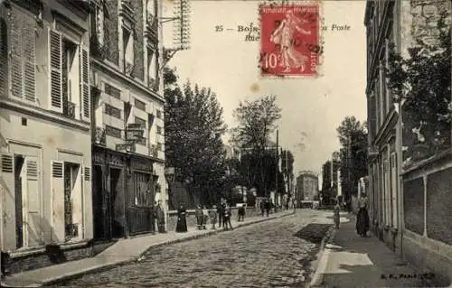 Ak Bois Colombes Hauts de Seine, La Poste, Rue des Aubepines