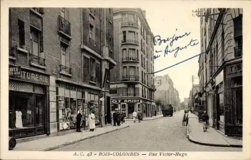 Ak Bois Colombes Hauts de Seine, Rue Victor Hugo