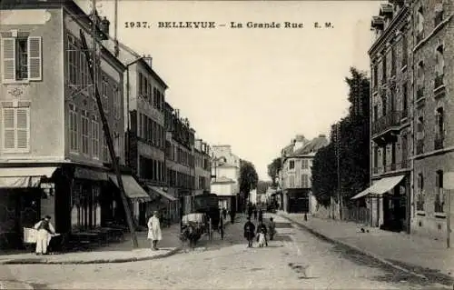 Ak Bellevue Hauts de Seine, Grande Rue