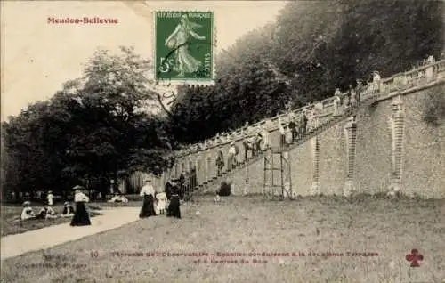 Ak Meudon Bellevue Hauts de Seine, Terrasse des Observatoriums