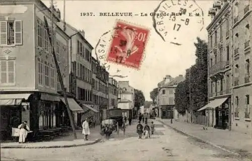 Ak Bellevue Hauts de Seine, Grande Rue