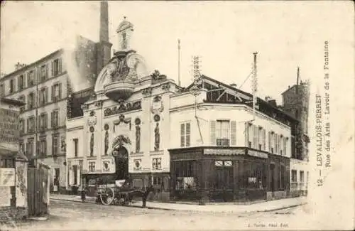 Ak Levallois Perret Hauts de Seine, Rue des Arts, Lavoir de la Fontaine