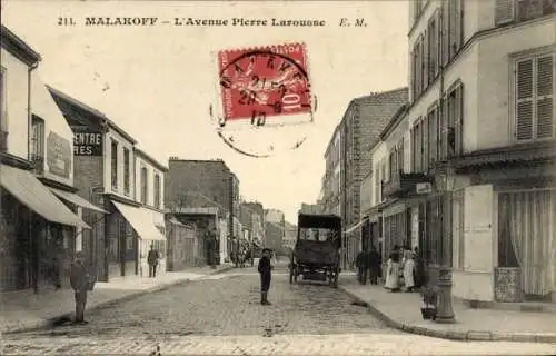 Ak Malakoff Hauts de Seine, Avenue Pierre Larousse