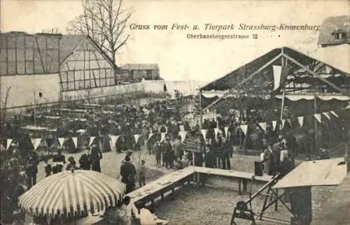 Ak Cronenbourg Kronenburg Strasbourg Straßburg Elsass Bas Rhin, Tierpark, Oberhausbergerstr. 72