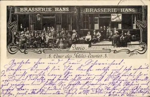 Ak Paris X, Brasserie Hans