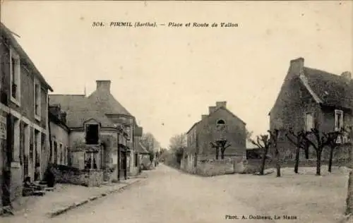 Ak Pirmil Sarthe, Place, Route de Vallon