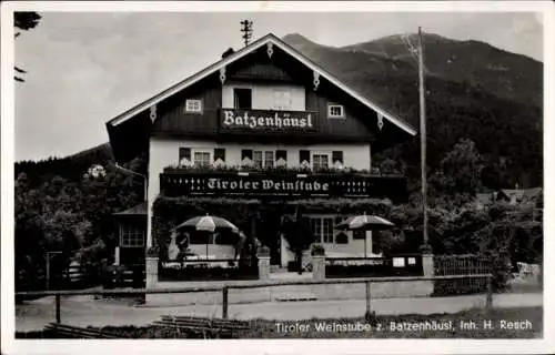 Ak Garmisch Partenkirchen in Oberbayern, Tiroler Weinstube zum Batzenhäusl