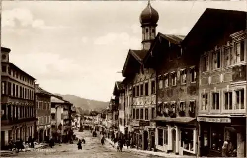 Ak Bad Tölz im Isartal Oberbayern, Obere Marktstraße