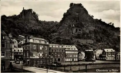 Ak Idar Oberstein an der Nahe, Schloss, Felsenkirche