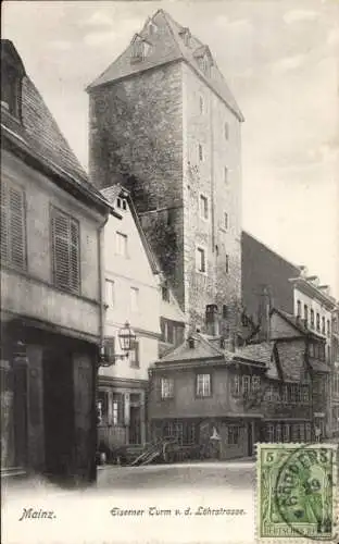 Ak Mainz am Rhein, Eiserner Turm, Blick von der Löhrstraße