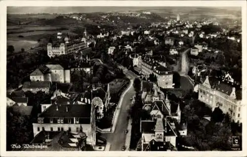 Ak Bad Wildungen in Hessen, Blick von oben, Gesamtansicht