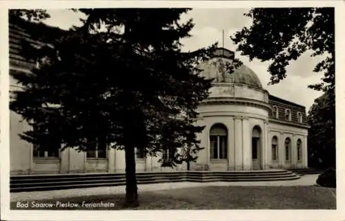 Ak Bad Saarow Pieskow in der Mark, Erholungsheim, Treppen, Seitenansicht
