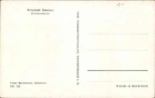 Ak Ilmenau in Thüringen, Goetheschule