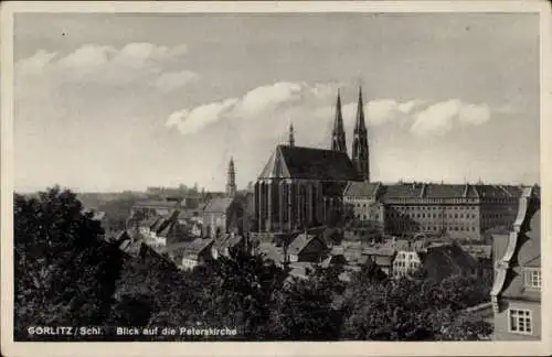 Ak Görlitz in der Lausitz, Peterskirche