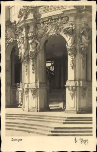 Ak Dresden Altstadt, Königlicher Zwinger