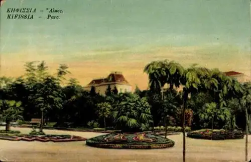 Ak Kifissia Griechenland, Parc, Parkanlagen