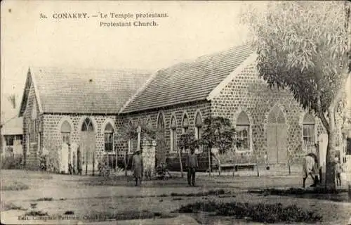Ak Konakry Conakry Guinea, protestantische Kirche