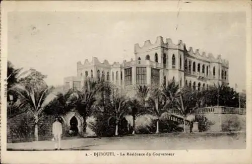 Ak Dschibuti Dschibuti, Die Residenz des Gouverneurs