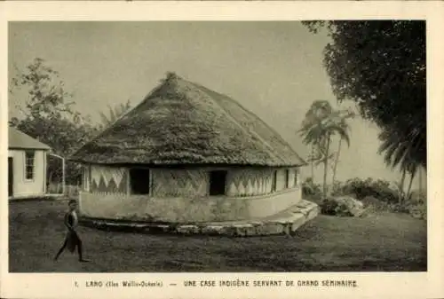 Ak Lano, Französisches Überseegebiet Wallis und Futuna, Insel Uvea, Une Case Indigène
