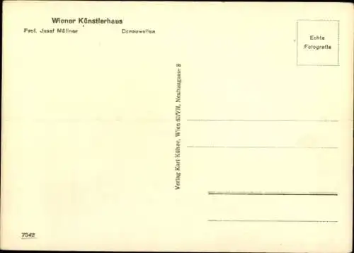 Ak Plastik von Professor Josef Müllner, Donauwellen