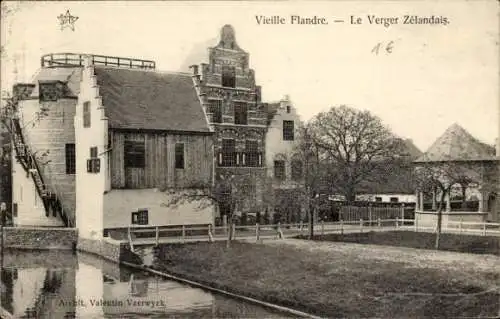 Ak Gand Gent Ostflandern, Weltausstellung 1913, das alte Flandern, Verger Zelandais