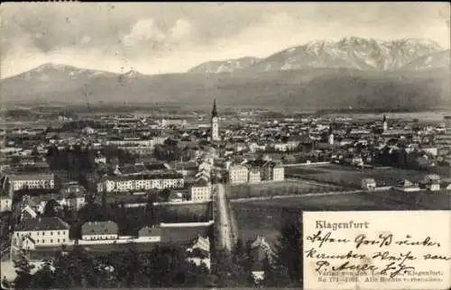 Ak Klagenfurt am Wörthersee Kärnten, Panorama