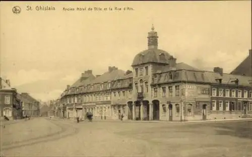 Ak Saint Ghislain Wallonien Hennegau, ehemaliges Rathaus