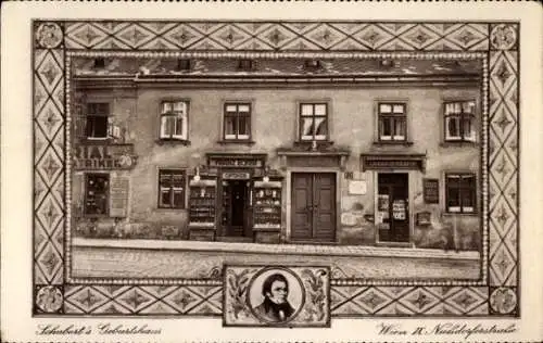 Ak Wien 9. Alsergrund Österreich, Österr. Komponist Franz Schubert, Geburtshaus, Nußdorferstraße