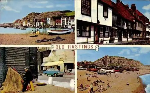 Ak St Leonards on Sea Hastings South East England, Strand, Häuserreihe