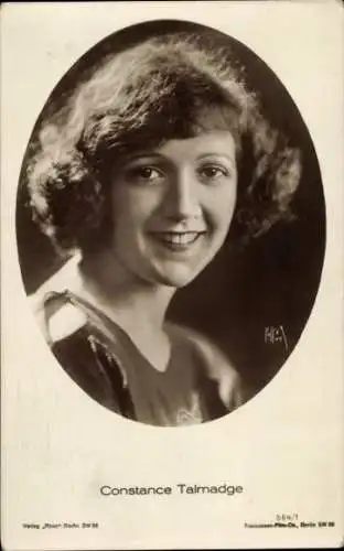 Ak Schauspielerin Constance Talmadge, Portrait